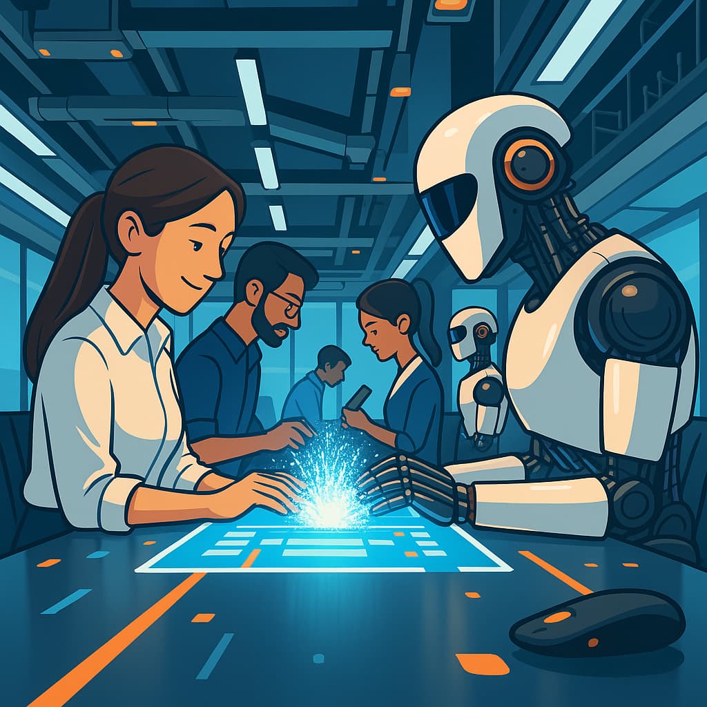 Optimized workflow of humans and machines